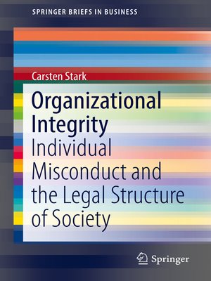 cover image of Organizational Integrity